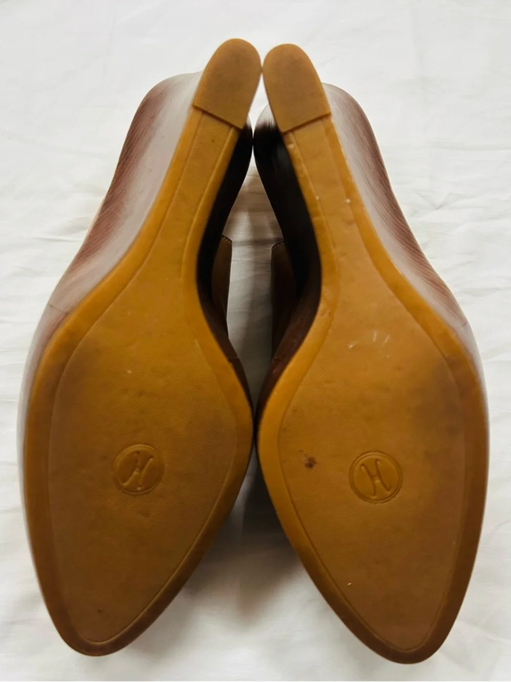 Cole Haan Tan Leather Slingback Heels